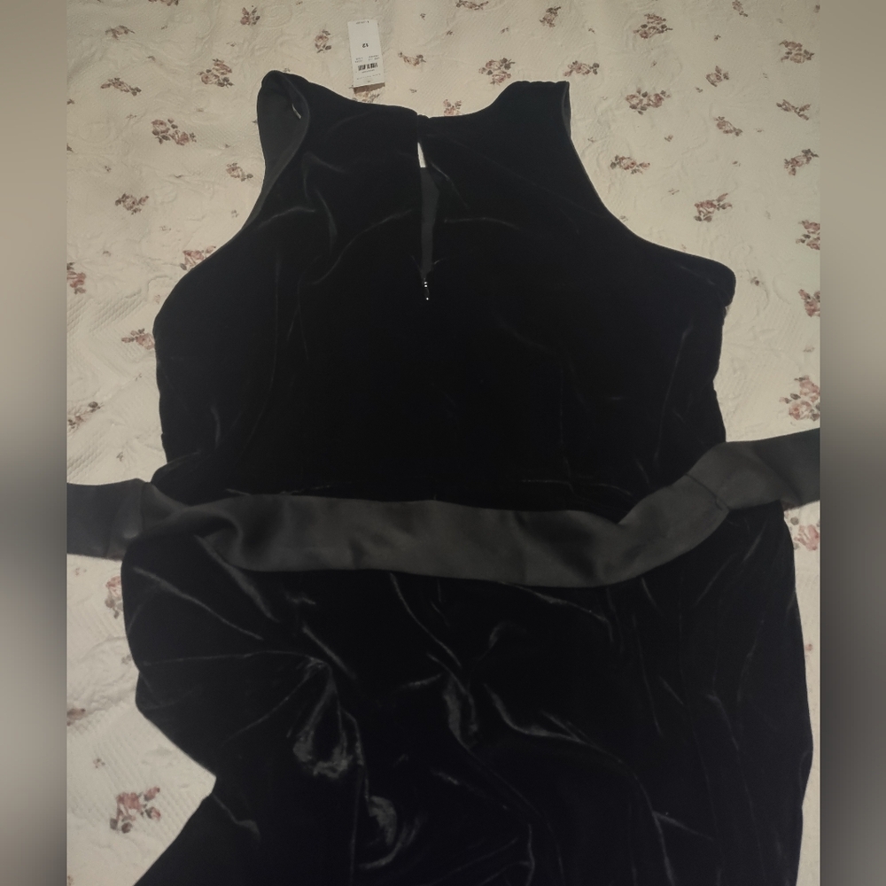 Ann Taylor Elegant Black Velvet Jumpsuit - Picture 8 of 10